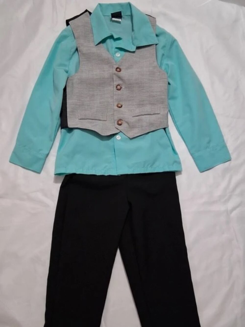 School, Church, Sunday Best Dress Tux US Polo Asst. 3 Piece Suit Size 4 Boy's